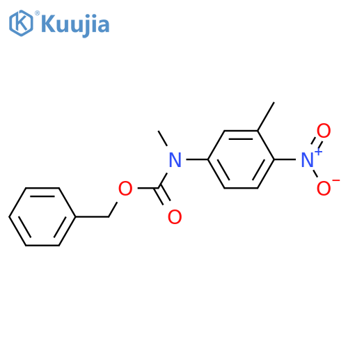 benzyl N-methyl-N-(3-methyl-4-nitrophenyl)carbamate structure