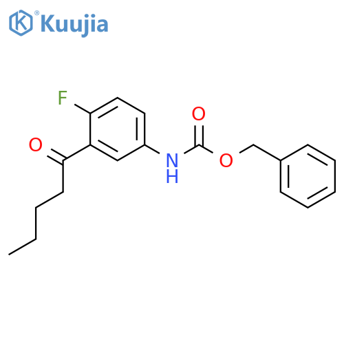 benzyl N-(4-fluoro-3-pentanoylphenyl)carbamate structure
