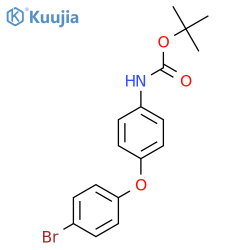 tert-butyl N-4-(4-bromophenoxy)phenylcarbamate structure