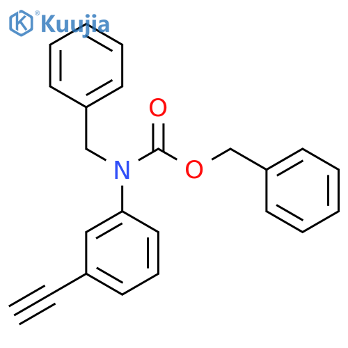 benzyl N-benzyl-N-(3-ethynylphenyl)carbamate structure