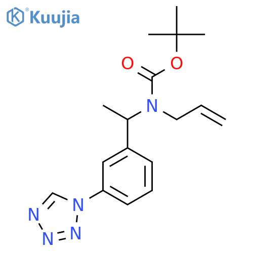 tert-butyl N-(prop-2-en-1-yl)-N-{1-3-(1H-1,2,3,4-tetrazol-1-yl)phenylethyl}carbamate structure