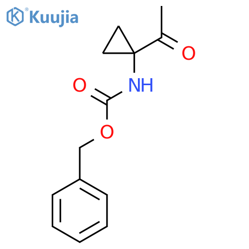 benzyl N-(1-acetylcyclopropyl)carbamate structure