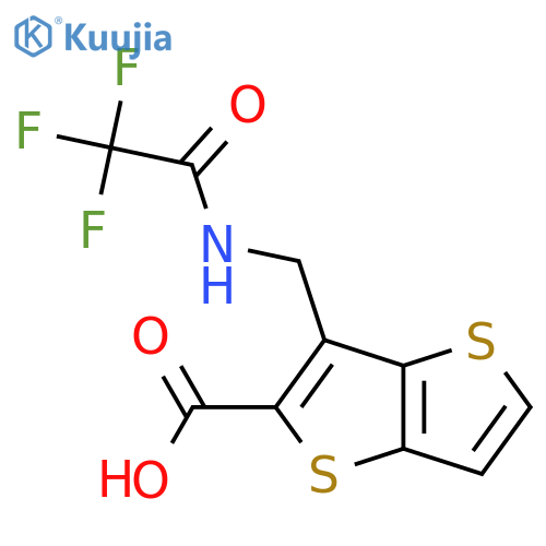 3-(2,2,2-trifluoroacetamido)methylthieno3,2-bthiophene-2-carboxylic acid structure