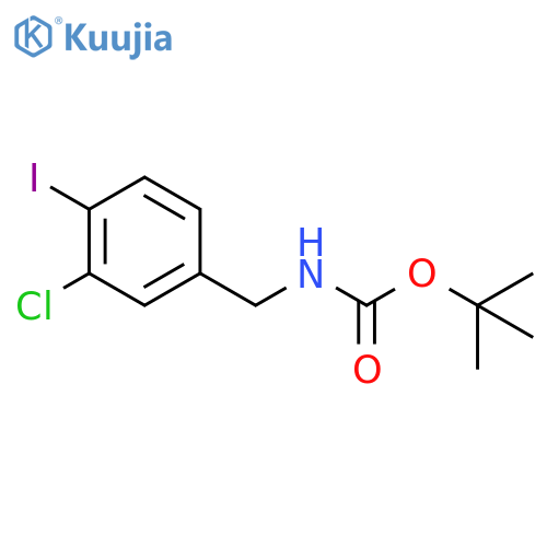 tert-butyl N-(3-chloro-4-iodophenyl)methylcarbamate structure