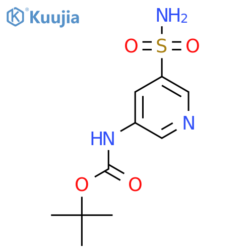tert-butyl N-(5-sulfamoylpyridin-3-yl)carbamate structure