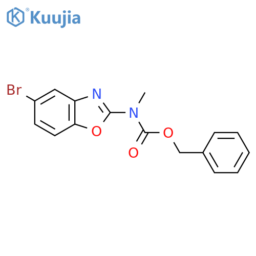 benzyl N-(5-bromo-1,3-benzoxazol-2-yl)-N-methylcarbamate structure