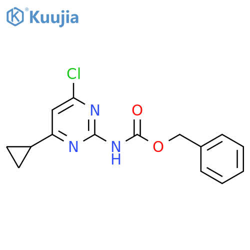 benzyl N-(4-chloro-6-cyclopropylpyrimidin-2-yl)carbamate structure