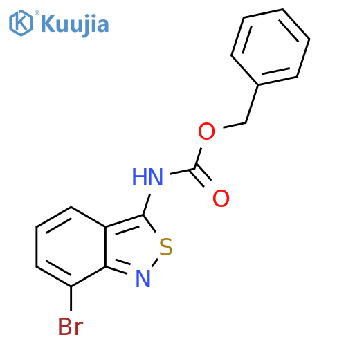benzyl N-(7-bromo-2,1-benzothiazol-3-yl)carbamate structure