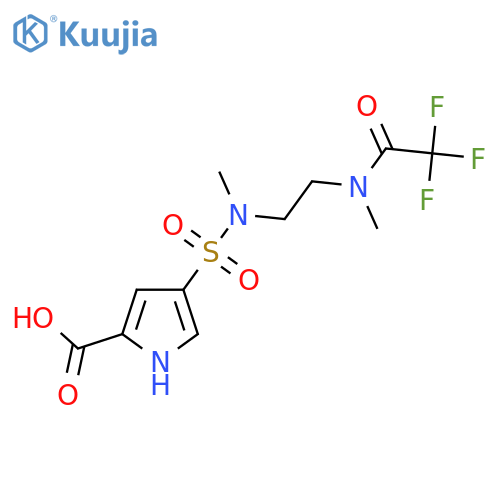 4-{methyl2-(2,2,2-trifluoro-N-methylacetamido)ethylsulfamoyl}-1H-pyrrole-2-carboxylic acid structure