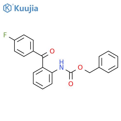 benzyl N-[2-(4-fluorobenzoyl)phenyl]carbamate structure