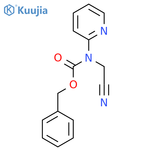 benzyl N-(cyanomethyl)-N-(pyridin-2-yl)carbamate structure