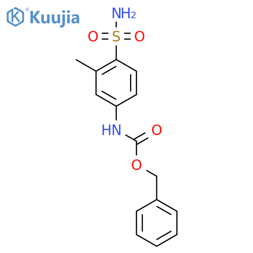 benzyl N-(3-methyl-4-sulfamoylphenyl)carbamate structure