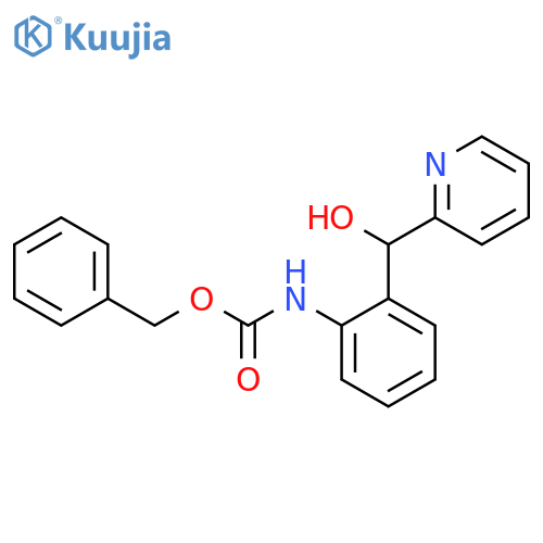 benzyl N-{2-hydroxy(pyridin-2-yl)methylphenyl}carbamate structure