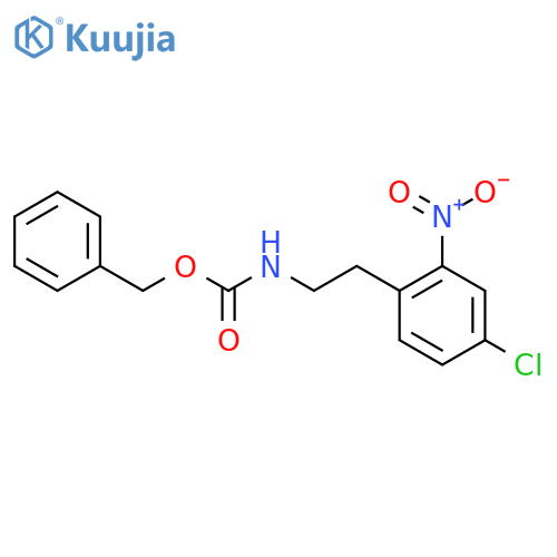 benzyl N-2-(4-chloro-2-nitrophenyl)ethylcarbamate structure