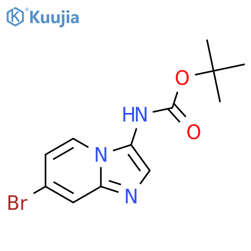 tert-butyl N-{7-bromoimidazo1,2-apyridin-3-yl}carbamate structure
