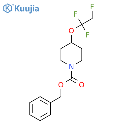 Benzyl 4-(1,1,2-trifluoroethoxy)piperidine-1-carboxylate structure