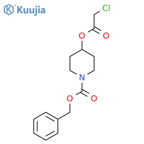 benzyl 4-(2-chloroacetyl)oxypiperidine-1-carboxylate structure