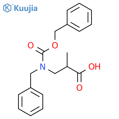 3-{Benzyl[(benzyloxy)carbonyl]amino}-2-methylpropanoic acid structure