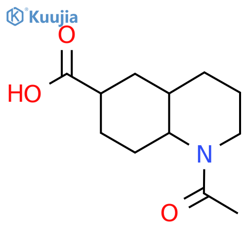 1-Acetyl-decahydroquinoline-6-carboxylic acid structure