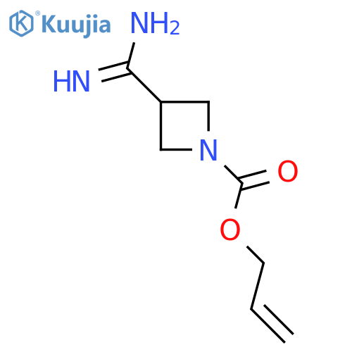 Prop-2-en-1-yl 3-carbamimidoylazetidine-1-carboxylate structure