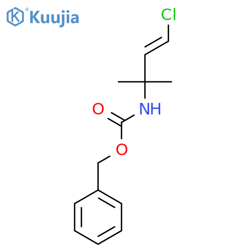benzyl N-(4-chloro-2-methylbut-3-en-2-yl)carbamate structure
