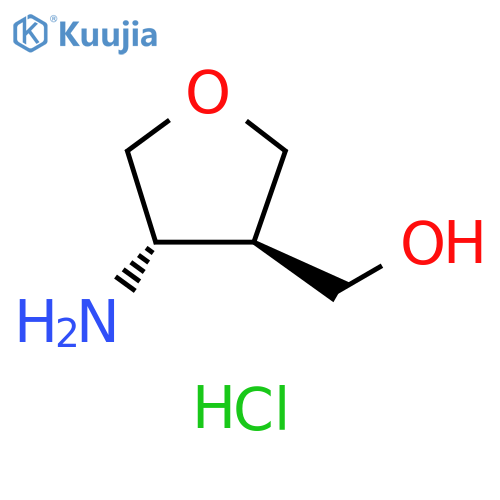 (3R,4S)-(4-Amino-tetrahydro-furan-3-yl)-methanol hydrochloride structure