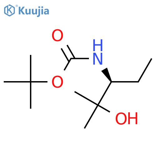 (S)-(1-Ethyl-2-hydroxy-2-methyl-propyl)-carbamic acid tert-butyl ester structure