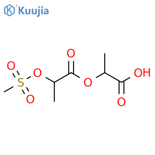2-((2-((Methylsulfonyl)oxy)propanoyl)oxy)propanoic acid structure