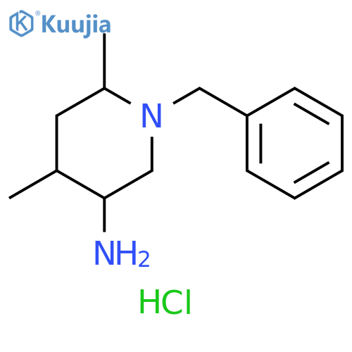 1-Benzyl-4,6-dimethylpiperidin-3-amine dihydrochloride structure