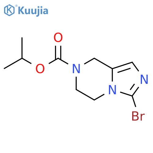 Isopropyl 3-bromo-5,6-dihydroimidazo[1,5-a]pyrazine-7(8H)-carboxylate structure