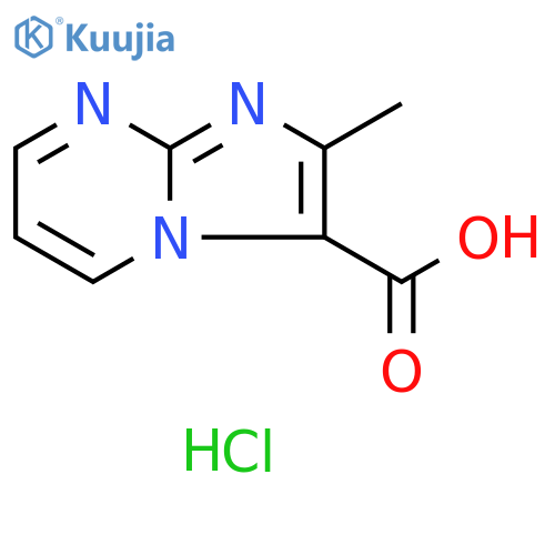 2-Methylimidazo[1,2-a]pyrimidine-3-carboxylic acid hydrochloride structure