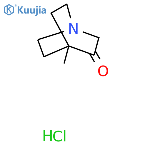 4-methyl-1-azabicyclo2.2.2octan-3-one hydrochloride structure