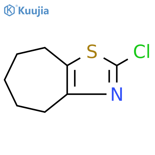 2-chloro-4H,5H,6H,7H,8H-cycloheptad1,3thiazole structure
