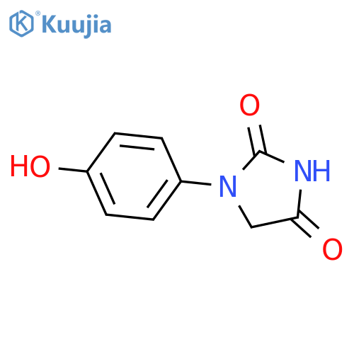 1-(4-hydroxyphenyl)imidazolidine-2,4-dione structure
