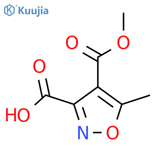 4-(Methoxycarbonyl)-5-methyl-1,2-oxazole-3-carboxylic acid structure