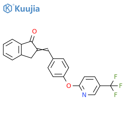 2-(Z)-(4-{5-(Trifluoromethyl)-2-pyridinyloxy}phenyl)methylidene-1H-inden-1(3H)-one structure