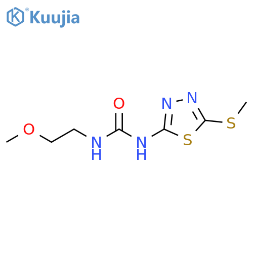 3-(2-methoxyethyl)-1-5-(methylsulfanyl)-1,3,4-thiadiazol-2-ylurea structure