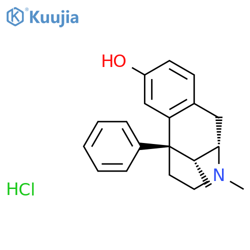 2,6-Methano-3-benzazocin-8-ol,1,2,3,4,5,6-hexahydro-3,11-dimethyl-6-phenyl-, hydrochloride (1:1),(2S,6S,11R)- structure