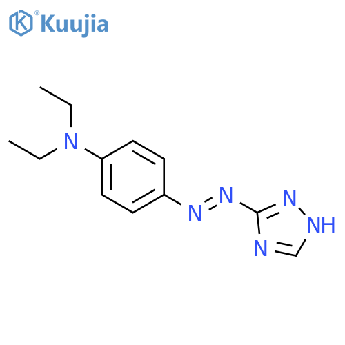 Benzenamine,N,N-diethyl-4-[2-(1H-1,2,4-triazol-5-yl)diazenyl]- structure