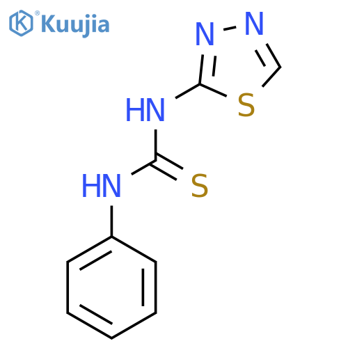 1-phenyl-3-(1,3,4-thiadiazol-2-yl)thiourea structure