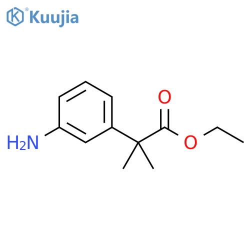 Ethyl 3-amino-α,α-dimethylbenzeneacetate structure
