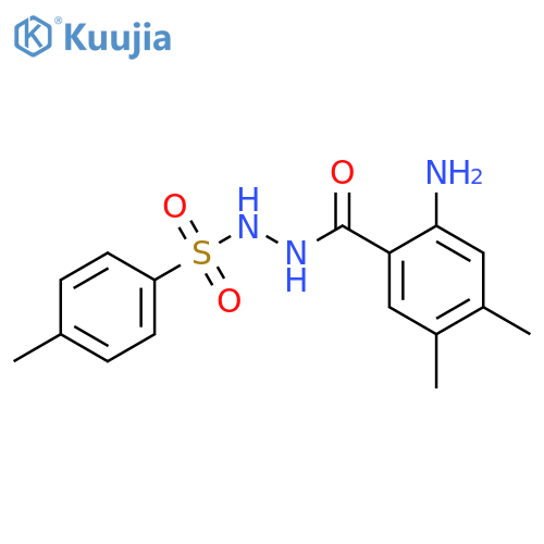 Benzoic acid,2-amino-4,5-dimethyl-, 2-[(4-methylphenyl)sulfonyl]hydrazide structure