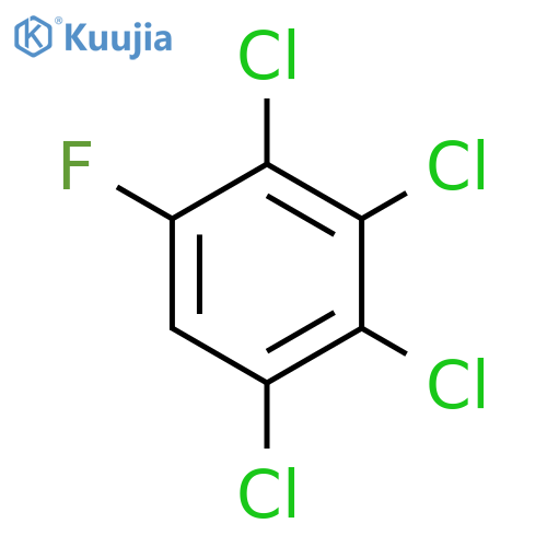 1,2,3,4-tetrachloro-5-fluorobenzene structure