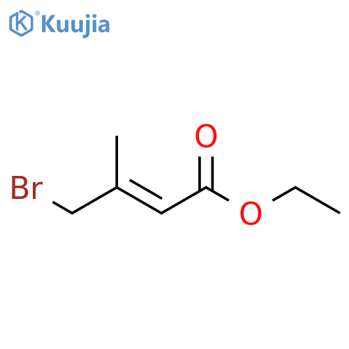 Ethyl-4-bromo-3-methylbut-2-enoate structure