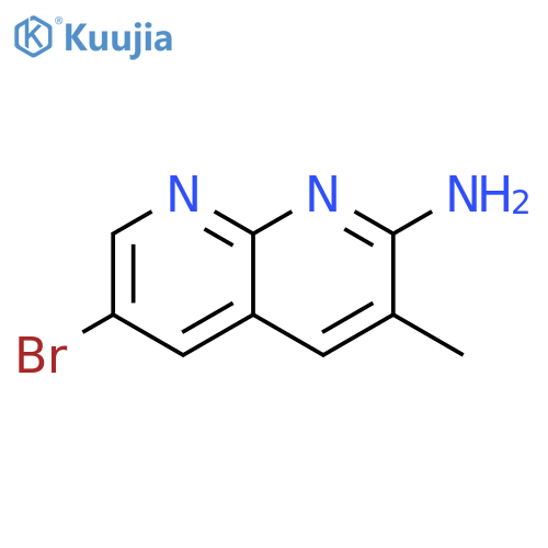 1,8-Naphthyridin-2-amine, 6-bromo-3-methyl- structure