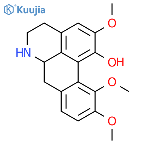 4H-Dibenzo[de,g]quinolin-1-ol,5,6,6a,7-tetrahydro-2,10,11-trimethoxy-, (6aS)- structure