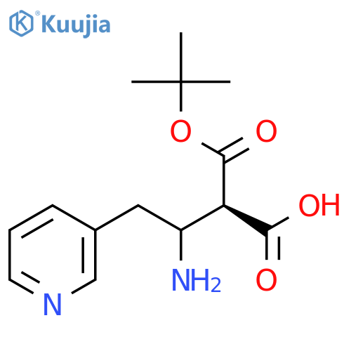 Boc-(R)-3-amino-4-(3-pyridyl)-butyric Acid structure