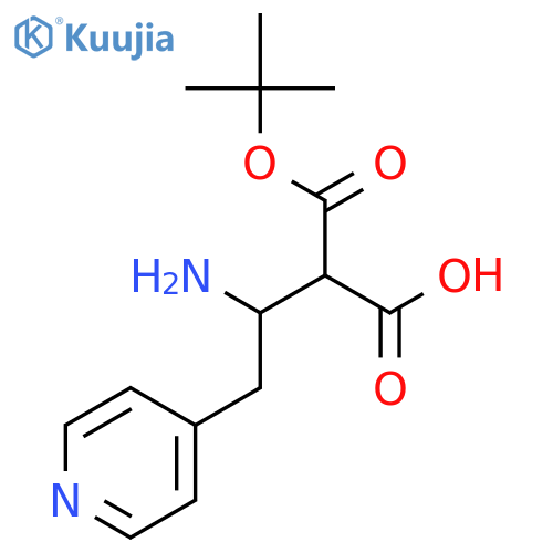 Boc-(R)-3-amino-4-(4-pyridyl)-butyric acid structure