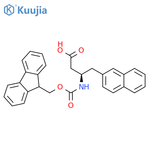 Fmoc-(R)-3-Amino-4-(2-naphthyl)-butyric acid structure
