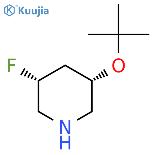 (3S,5R)-3-(tert-butoxy)-5-fluoropiperidine structure